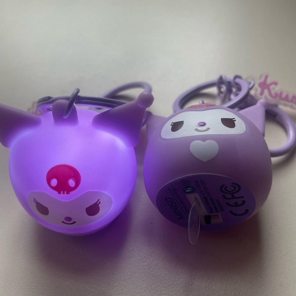 Purple Kuromi Keychain Set
